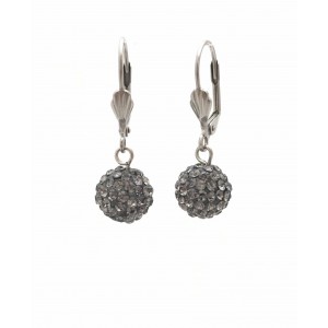 Grey shiny earrings
